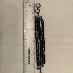 Black Beaded Bracelet